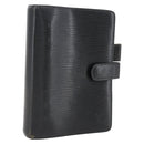 LOUIS VUITTON Epi Agenda MM Dagplanneromslag Zwart R20042 LV Auth ti3776-1