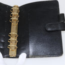 LOUIS VUITTON Epi Agenda MM Dagplanneromslag Zwart R20042 LV Auth ti3776-19
