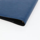 LOUIS VUITTON Epi Agenda PM Day Planner Cover Blue R20055 LV Auth ti3777-15