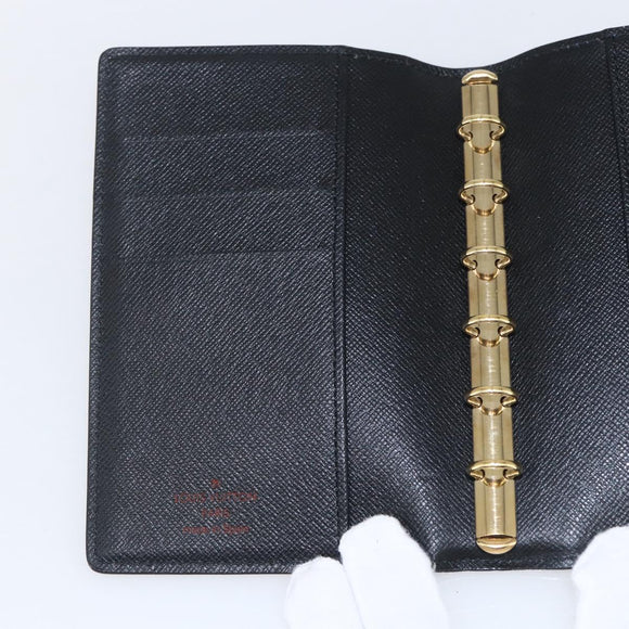 LOUIS VUITTON Epi Agenda PM Day Planner Cover Blue R20055 LV Auth ti3777