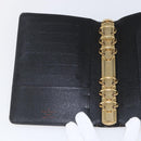 LOUIS VUITTON Epi Agenda MM Day Planner Cover Black R20042 LV Auth ti3778-14