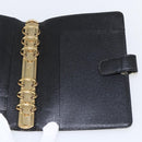 LOUIS VUITTON Epi Agenda MM Day Planner Cover Black R20042 LV Auth ti3778-15