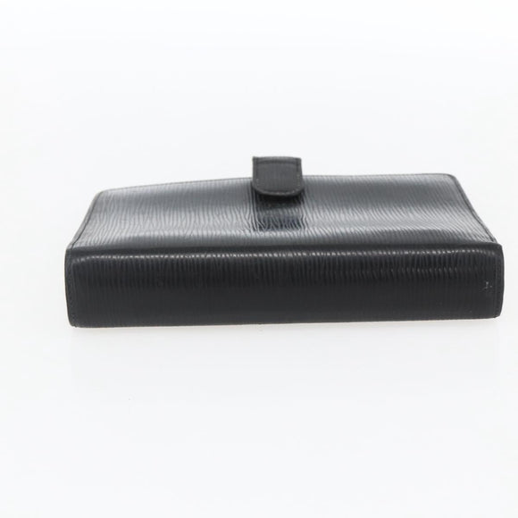 LOUIS VUITTON Epi Agenda MM Day Planner Cover Black R20042 LV Auth ti3778
