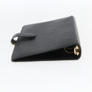 LOUIS VUITTON Epi Agenda MM Day Planner Cover Black R20042 LV Auth ti3778-6