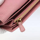 Miu Miu Long Wallet Leather Pink Auth ti3779-17