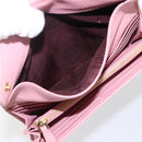 Miu Miu Long Wallet Leather Pink Auth ti3779-9