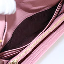 Miu Miu Long Wallet Leather Pink Auth ti3779-18