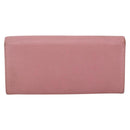 Miu Miu Long Wallet Leather Pink Auth ti3779-2