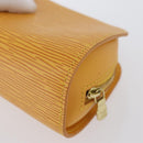 LOUIS VUITTON Epi Dauphine PM Pouch Yellow M48449 LV Auth ti3784-16