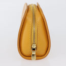 LOUIS VUITTON Epi Dauphine PM Pouch Yellow M48449 LV Auth ti3784-4