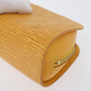 LOUIS VUITTON Epi Dauphine PM Pouch Yellow M48449 LV Auth ti3784-14