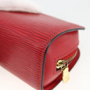 LOUIS VUITTON Epi Dauphine PM Pouch Castilian Red M48447 LV Auth ti3785-15