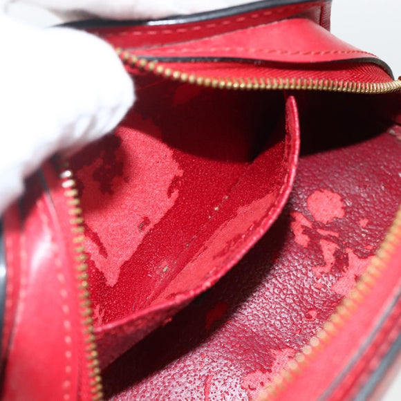 LOUIS VUITTON Epi Dauphine PM Pouch Castilian Red M48447 LV Auth ti3785