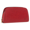 LOUIS VUITTON Epi Dauphine PM Pouch Castilian Red M48447 LV Auth ti3785-1