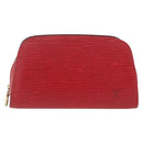 LOUIS VUITTON Epi Dauphine PM Pouch Castilian Red M48447 LV Auth ti3785-13