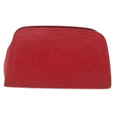 LOUIS VUITTON Epi Dauphine PM Pouch Castilian Red M48447 LV Auth ti3785-2