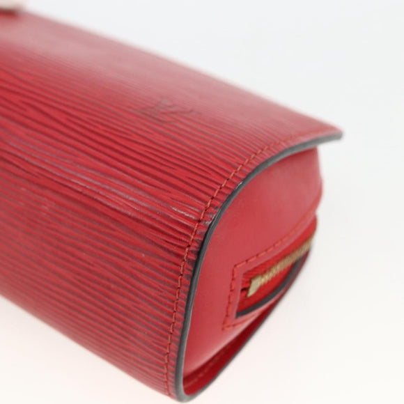 LOUIS VUITTON Epi Dauphine PM Pouch Castilian Red M48447 LV Auth ti3785