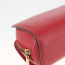 LOUIS VUITTON Epi Dauphine PM Pouch Castilian Red M48447 LV Auth ti3785-14