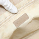 CHANEL New Travel Line Tote Bag Nylon Beige Gold CC Auth ti3788-17