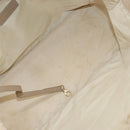 CHANEL New Travel Line Tote Bag Nylon Beige Gold CC Auth ti3788-10