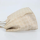CHANEL New Travel Line Tote Bag Nylon Beige Gold CC Auth ti3788-4