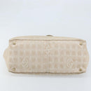 CHANEL New Travel Line Tote Bag Nylon Beige Gold CC Auth ti3788-5