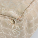 CHANEL New Travel Line Tote Bag Nylon Beige Gold CC Auth ti3789-10