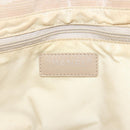 CHANEL New Travel Line Tote Bag Nylon Beige Gold CC Auth ti3789-15