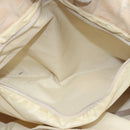 CHANEL New Travel Line Tote Bag Nylon Beige Gold CC Auth ti3789-21