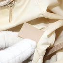 CHANEL New Travel Line Tote Bag Nylon Beige Gold CC Auth ti3789-22