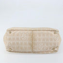 CHANEL New Travel Line Tote Bag Nylon Beige Gold CC Auth ti3789-9