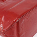 LOUIS VUITTON Monogram Vernis Reade PM Hand Bag Red Rouge M91088 LV Auth ti3791-9