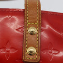 LOUIS VUITTON Monogram Vernis Reade PM Hand Bag Red Rouge M91088 LV Auth ti3791-10