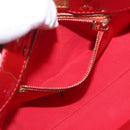 LOUIS VUITTON Monogram Vernis Reade PM Hand Bag Red Rouge M91088 LV Auth ti3791-22