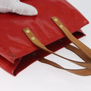 LOUIS VUITTON Monogram Vernis Reade PM Hand Bag Red Rouge M91088 LV Auth ti3791-7