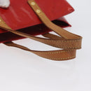 LOUIS VUITTON Monogram Vernis Reade PM Hand Bag Red Rouge M91088 LV Auth ti3791-8