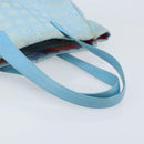 CHANEL New Travel Line Tote Bag Nylon Blue Silver CC Auth ti3796-7