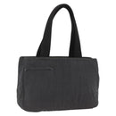 PRADA Hand Bag Canvas Gray Silver Auth ti3797-1
