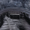PRADA Hand Bag Canvas Gray Silver Auth ti3797-17