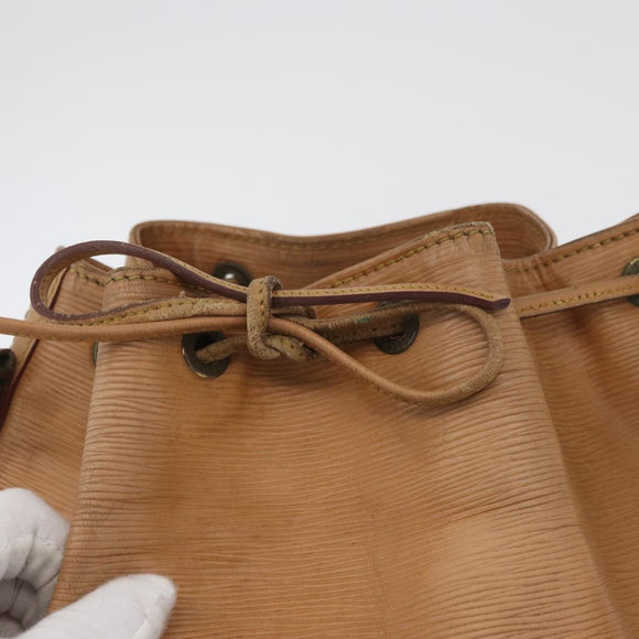LOUIS VUITTON Epi Petit Noe Shoulder Bag Beige M44106 LV Auth ti3798