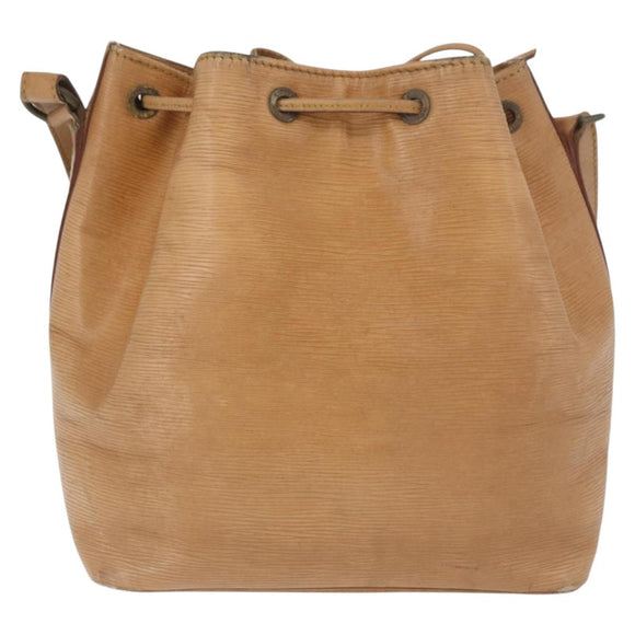 LOUIS VUITTON Epi Petit Noe Shoulder Bag Beige M44106 LV Auth ti3798