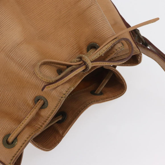 LOUIS VUITTON Epi Petit Noe Shoulder Bag Beige M44106 LV Auth ti3798
