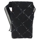 CHANEL Travel line Shoulder Bag Nylon Black CC Auth ti3801-2
