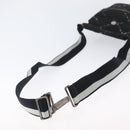 CHANEL Travel line Shoulder Bag Nylon Black CC Auth ti3801-7