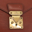 LOUIS VUITTON Epi Serie Dragonne Hand Bag Brown M52618 LV Auth ti3804-13