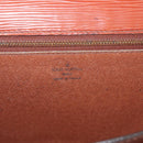 LOUIS VUITTON Epi Serie Dragonne Hand Bag Brown M52618 LV Auth ti3804-15