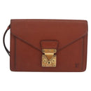 LOUIS VUITTON Epi Serie Dragonne Hand Bag Brown M52618 LV Auth ti3804-2
