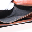 LOUIS VUITTON Epi Serie Dragonne Hand Bag Brown M52618 LV Auth ti3804-20