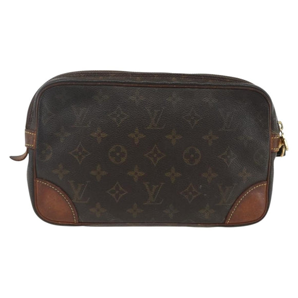 LOUIS VUITTON Monogram Marly Dragonne GM Clutch Bag M51825 LV Auth ti3807