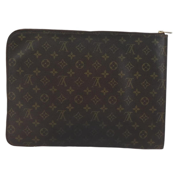 LOUIS VUITTON Monogram Posh Documents Briefcase M53457 LV Auth ti3808